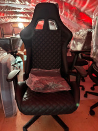 Brassex Inc. Violet Gaming Chair, Black