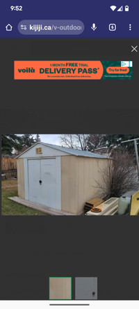 10x11ft metal shed