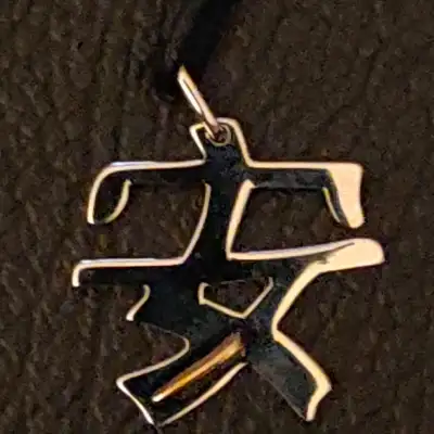 Morellato "Amore" Pendant on Black Lace Necklace, View more
