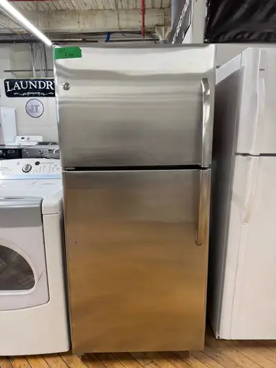  GE stainless steel two door fridge, View more