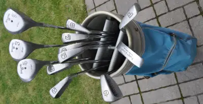 GOLF CLUB SALE-Women’s, men’s and kid’s alike! Spalding executive clubs: pitching wedge; irons (9, 8...