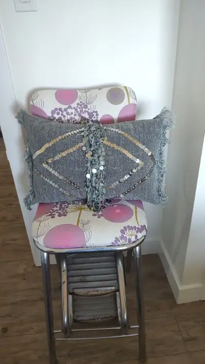 Decor Pillow - Grey with Sequin