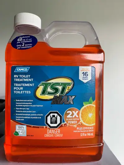 Keep your RV's toilet system clean and odour-free with this Camco TST Max RV Toilet Treatment! This...