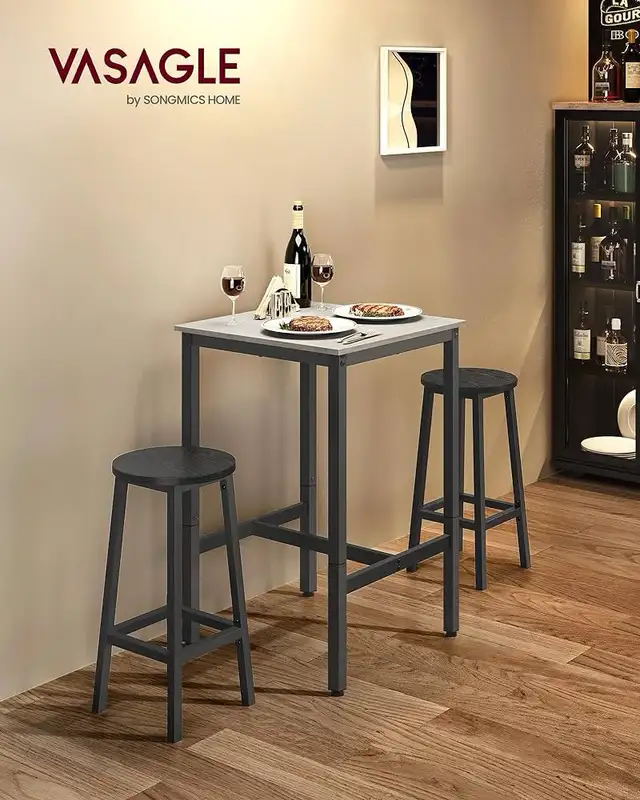 Bar Table, Small Kitchen Dining Table, High Top Pub Table, Bar H in Dining Tables & Sets in Markham / York Region - Image 4