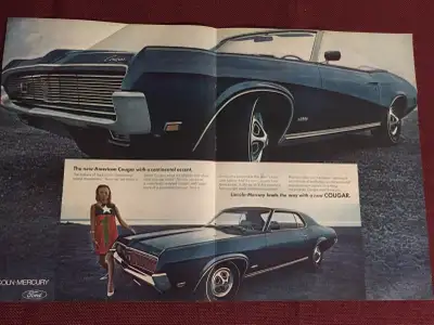 « The new American Cougar with a continental accent. Lincoln-Mercury leads the way with a new Cougar...