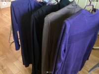 4 vestes manches longues sans boutons XL pour femme 15$ chacune 