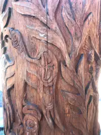 Hand Carved Post