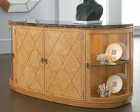 Thomasville Bogart Luxe Collection Burl Wood and Glass Buffet