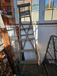 Vintage wood painters ladder