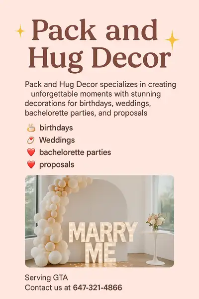 ✨ Event Decor for Birthdays, Weddings, Proposals & More | GTA |, View more