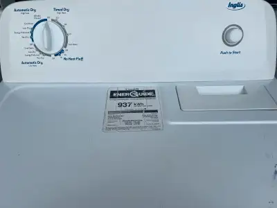 INGLIS DRYER for sale. Heavy duty and super capacity. Cleaned in and out!