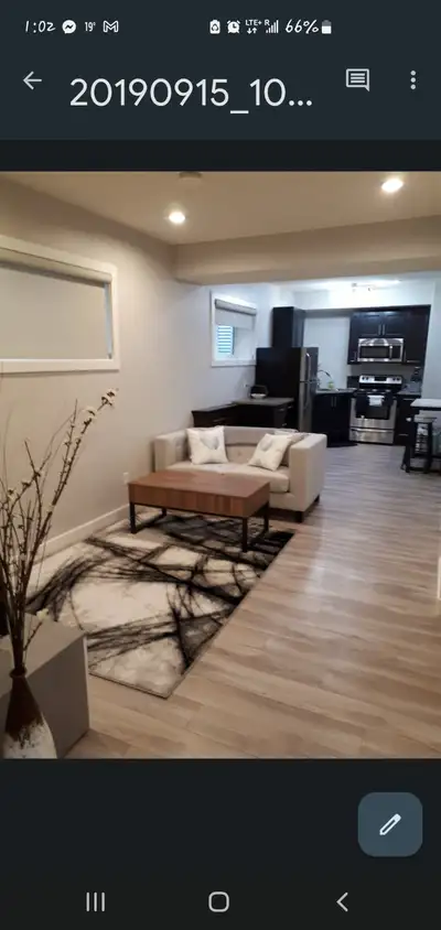 See pics for written description $1250/mo. + 40% utilities - $1000 d.d Pets negotiable Text 780-918-...