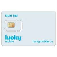 Bell network (Lucky mobile) Unlimited talk text Data plan 20$/mo