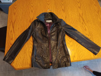 Andrew Marc Leather Jacket- Womens- Brand New