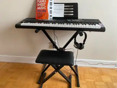 Bought set with learners books and never used. Sound is great . Great for beginners or casual play....
