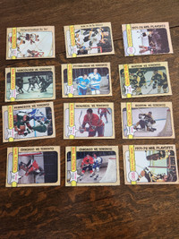 NHL Action hockey cards - lot of 12