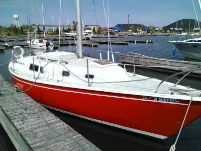 Available for sale and ready for you to start sailing this summer. Classic 1973 Pearson 30 ft sailbo...