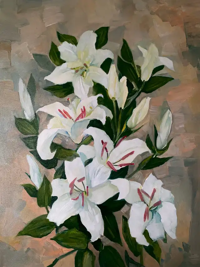 Flowers oil paintings in Arts & Collectibles in City of Toronto - Image 7