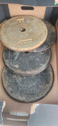 182.5 lbs of cast iron weight plates