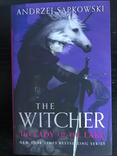 hardcover book in the Witcher series