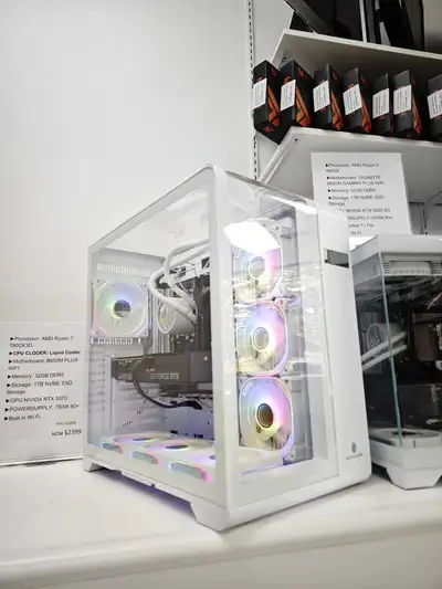 ▶︎ Processor R7-7700X ▶︎CPU CLOOER: JONSBO TG 360 AGRB ▶︎Motherboard: B650 DDR5 ▶︎ Memory: RAM: 32GB...