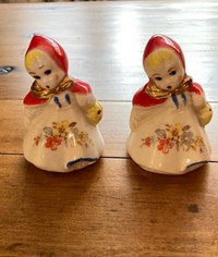 LIL RED RIDING HOOD salt and pepper shakers  