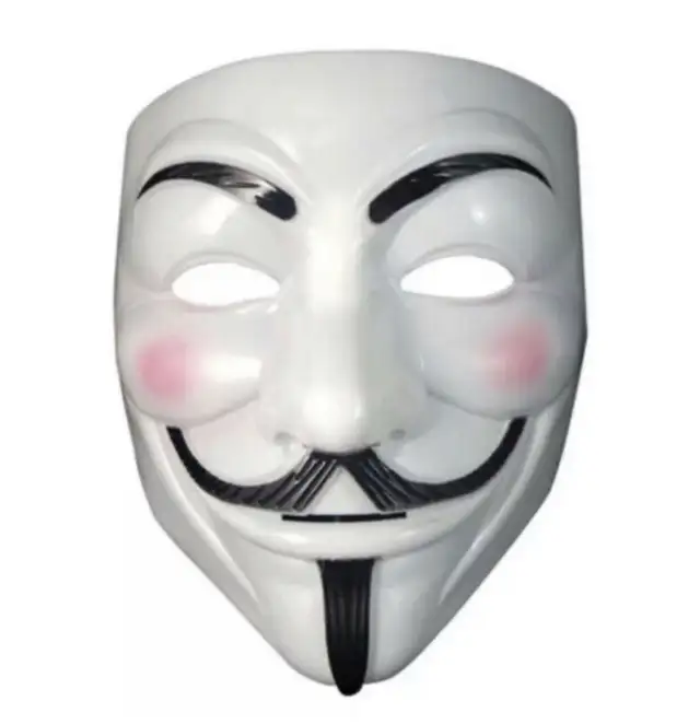V Anonymous White Mask/ Black/Gold62863283252865121