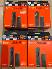 4K..Max Amazon Fire Tv Sticks, New = 80$ + Loaded + Ready 110$