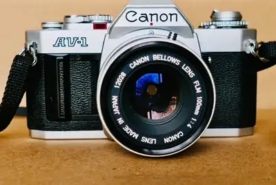 Canon AV-1 35mm SLR Film Camera, View more