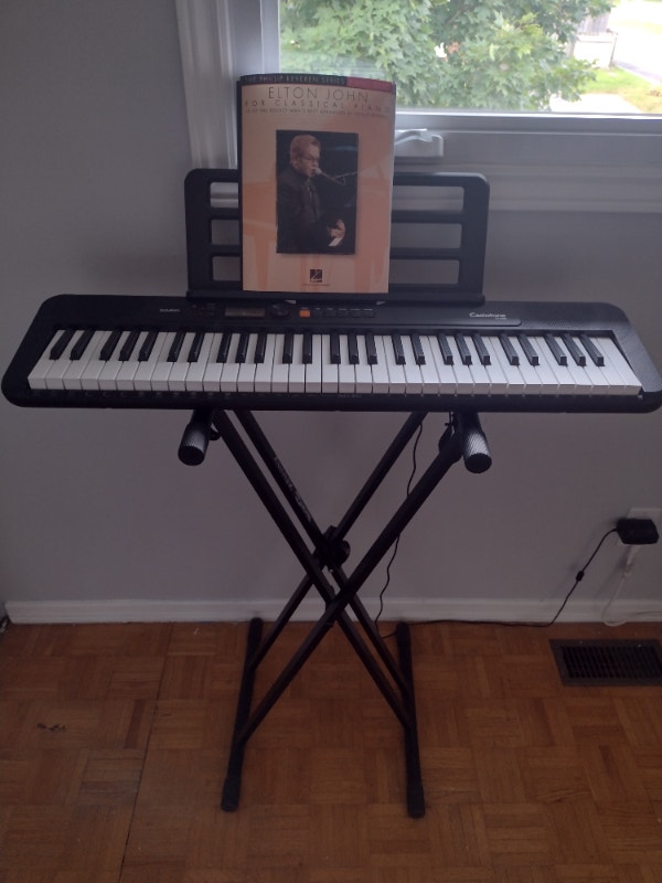 Keyboard Casiotone CTS200, with Rockjam Xfinity stand Pianos
