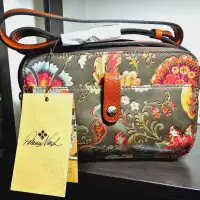 Patricia Nash Alessa Leather Crossbody Bag-Italian Paisley Flora