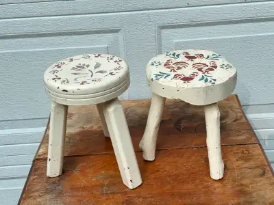“Super Cute, Rustic Stools” $20 Each. , View more