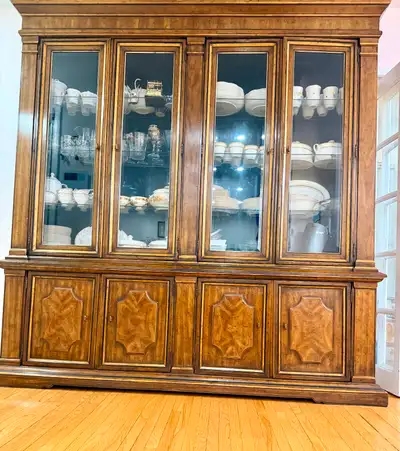 Antique Solid wood Buffet n hutch (Moving Sale), View more