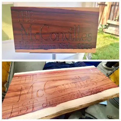 Are you looking for a unique (and hand made) gift for that special someone? We offer custom cutting...