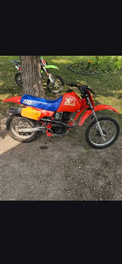 1986 Honda XR 80R All original, including chain and tires. Bike was used that little. Sat for awhile...