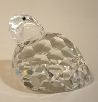 Vintage Swarovski Crystal Partridge Quail Bird Figurine