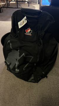 Team canada hockey bag on wheels backpack