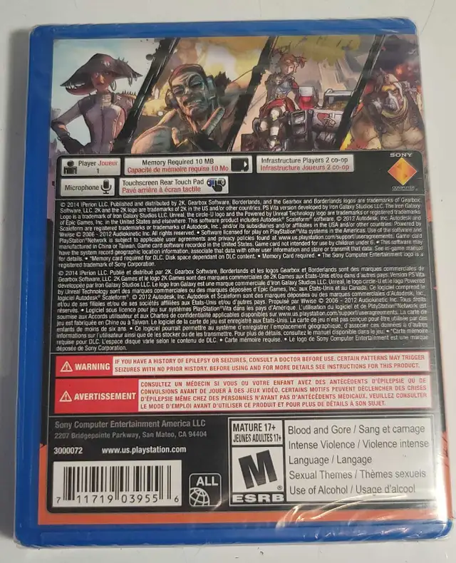 Borderlands 2 PsVita SEALED in Sony PSP & Vita in Barrie - Image 3