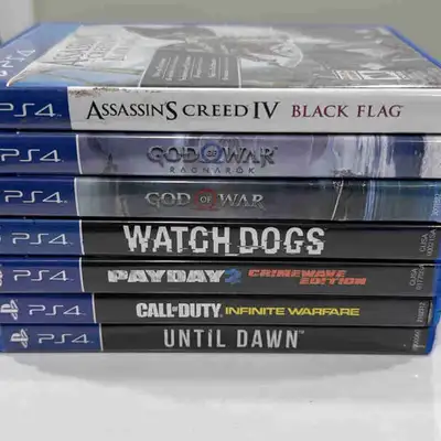 Lot of PS4 Games - God of War Ragnarok, Assassin's Creed IV, and, View more