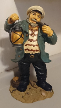 Vintage Resin Nautical Sea Captain Figurine 18 inches Tall