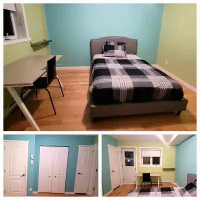 Chambre privée meublée