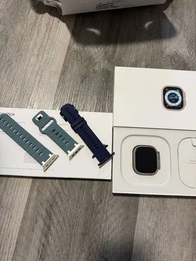 Natural Titanium Apple Watch Ultra 1 49mm + Extra straps, View more