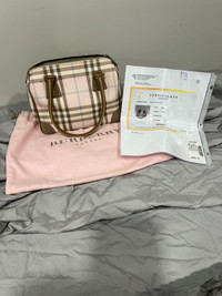 Authentic Burberry handbag - comes with Authentication papers
