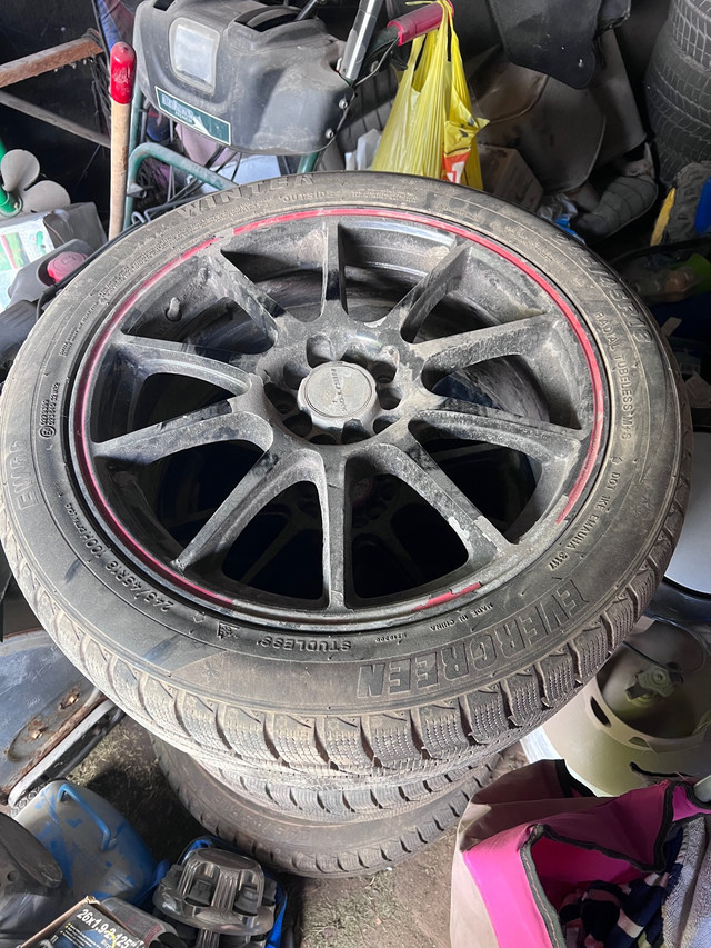 245/45R18 EVERGREEN SNOW TIRES in Tires & Rims in Kawartha Lakes
