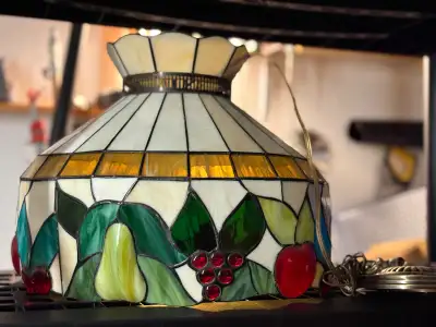 Vintage Tiffany-Style Stained Glass Lamp Shade – 16”, View more