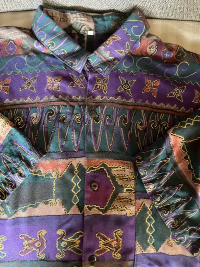 batik men’s shirt short sleeve L, View more