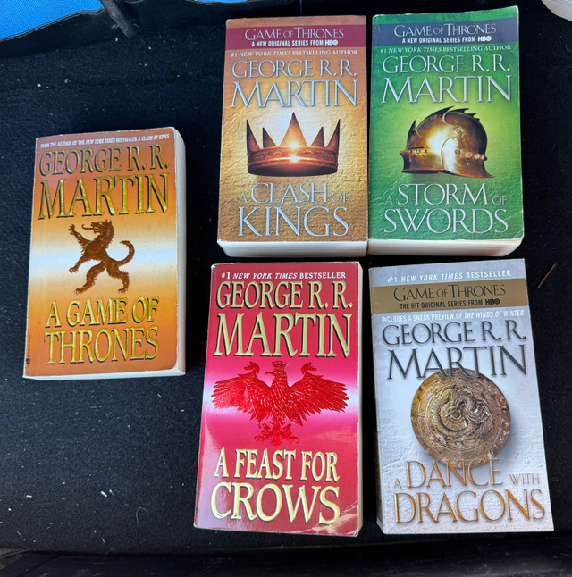 A Game of Thrones 5 book series - price for all! in Fiction in Ottawa