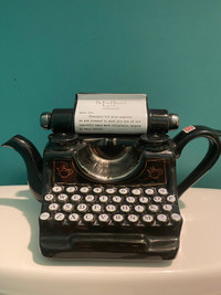The 'Typewriter ' Full Size Teapot Tony Carter