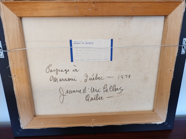 TABLEAU  DE  JEANNE- D'ARC  LECLERC  (1920-2016) dans Art et objets de collection  à Granby - Image 2