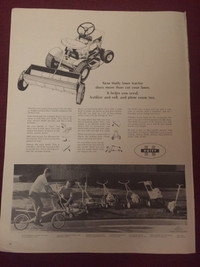 1966 Huffy Lawn Tractor Original Ad
